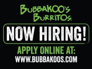 (10) 18x24 NOW HIRING Lawn Signs w/STAKE