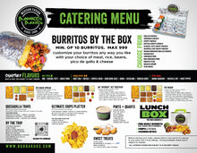 8.5" x 11" 100# GLOSSY DOUBLE SIDED TOGO / CATERING MENUS - STORE SPECIFIC