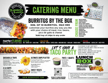 8.5" x 11" 100# GLOSSY DOUBLE SIDED TOGO / CATERING MENUS - STORE SPECIFIC