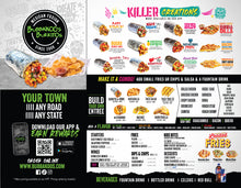 8.5" x 11" 100# GLOSSY DOUBLE SIDED TOGO / CATERING MENUS - STORE SPECIFIC