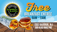 2"x3.5" Double Sided FREE Breakfast Entree Cards (STORE SPECIFIC)