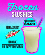 15"x18" Frozen Slushies 3M Printed Laminated Vinyl Decal