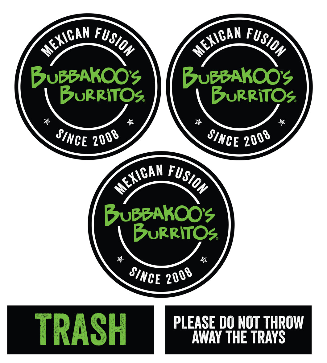 Set of Logo / Decals for Trash Cans